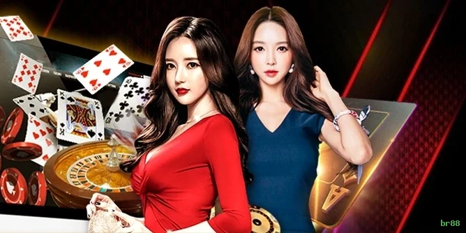 Imagem promocional do cassino online da br88 mostrando jogos ao vivo